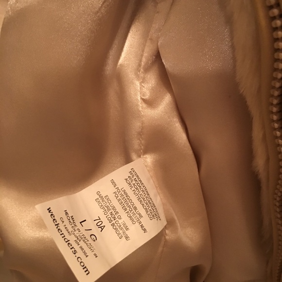 Weekenders Champagne faux fur jacket - beautiful classy - Picture 3 of 3